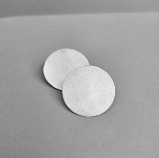 Duże srebrne designerskie kolczyki koła