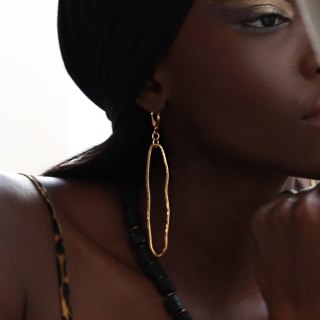 Fale Duże SLIM pozłacane, o nieregularnym kształcie