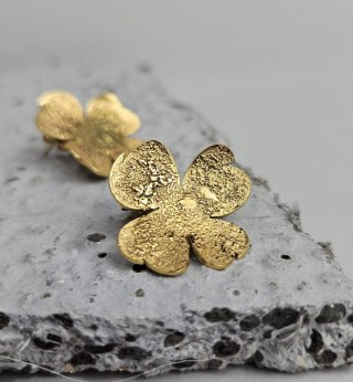 Kolczyki KONICZYNKI pozłacane sztyfty