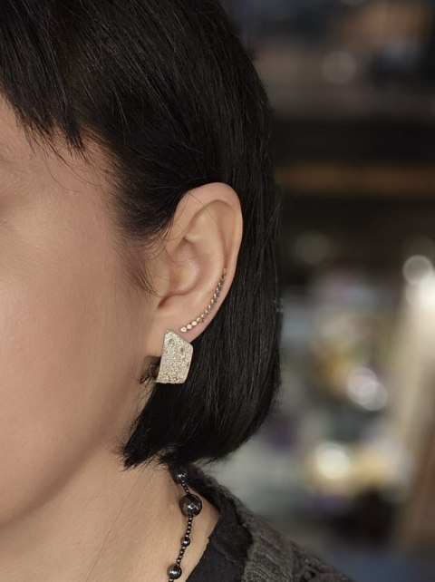 Kolczyki KORA sztyfty srebrne