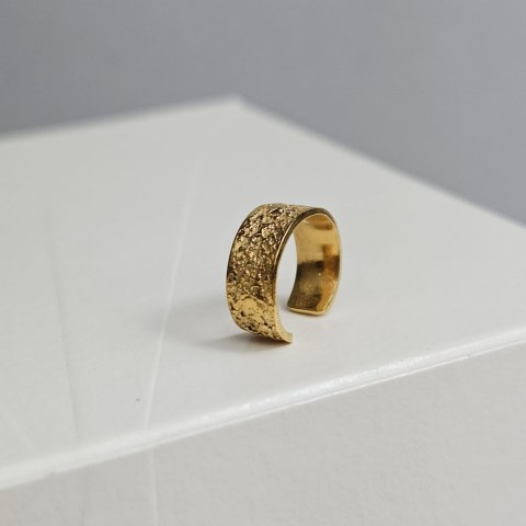 Nausznica srebrna MIDI pozłacana z kolekcji KORA