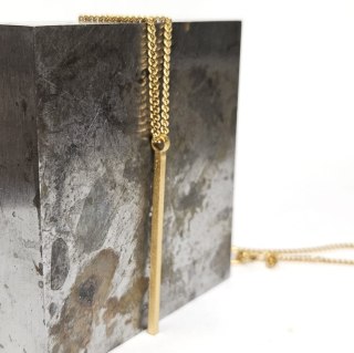 Pozłacany delikatny Wisior Patyczek