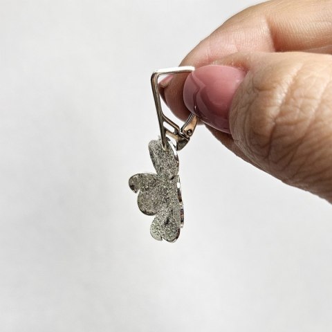 Srebrne wiszące kolczyki Koniczynki