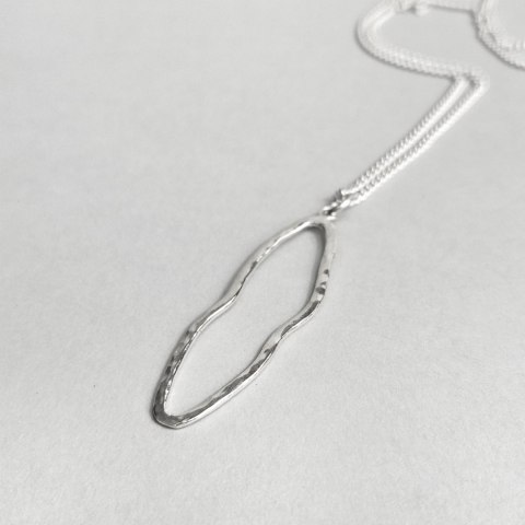 Wisior FALA srebrny nieregularny młotkowany