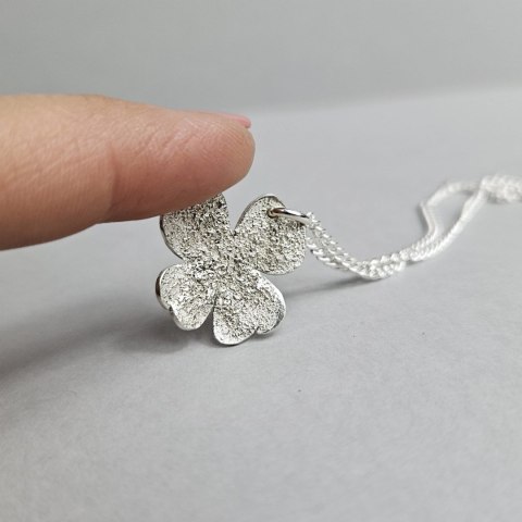 Wisior srebrna czterolistna koniczynka
