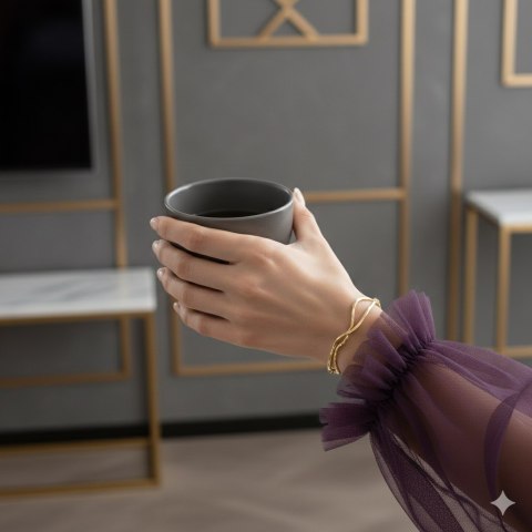 Bransoletka pozłacana Fala