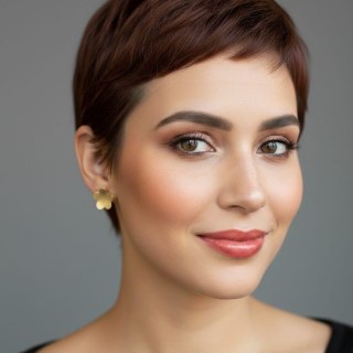 Mini Kwiatki niezapominajki pozłacane sztyfty