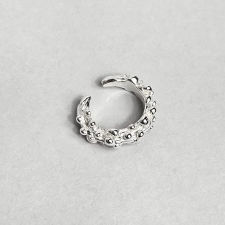 Nausznica ROSA, srebro, z kulkami