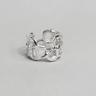 Nausznica SMUGI, srebro, ażurowa