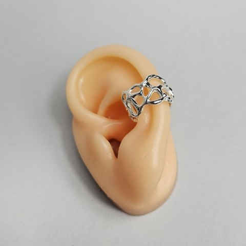 Nausznica SMUGI, srebro, ażurowa