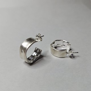 Srebrne Kolczyki TUBO, koła grube